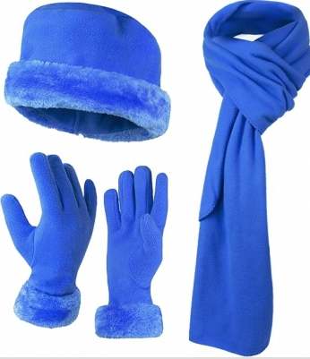 Loritta Women's Warm Fleece Winter Women's Hat and Glove Set Hats Gloves Scarves for Women