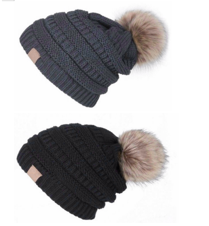 Loritta 2 Pack Womens Hats Thick Fleece Winter Beanie Hats for Women
