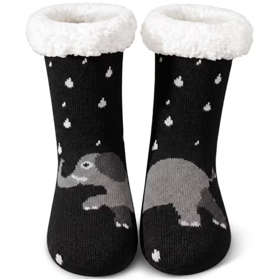 Loritta Womens Fuzzy Socks Grips Fluffy Cute Animal Winter Cozy Warm Thick Socks with Non-Slip Grippers Gifts