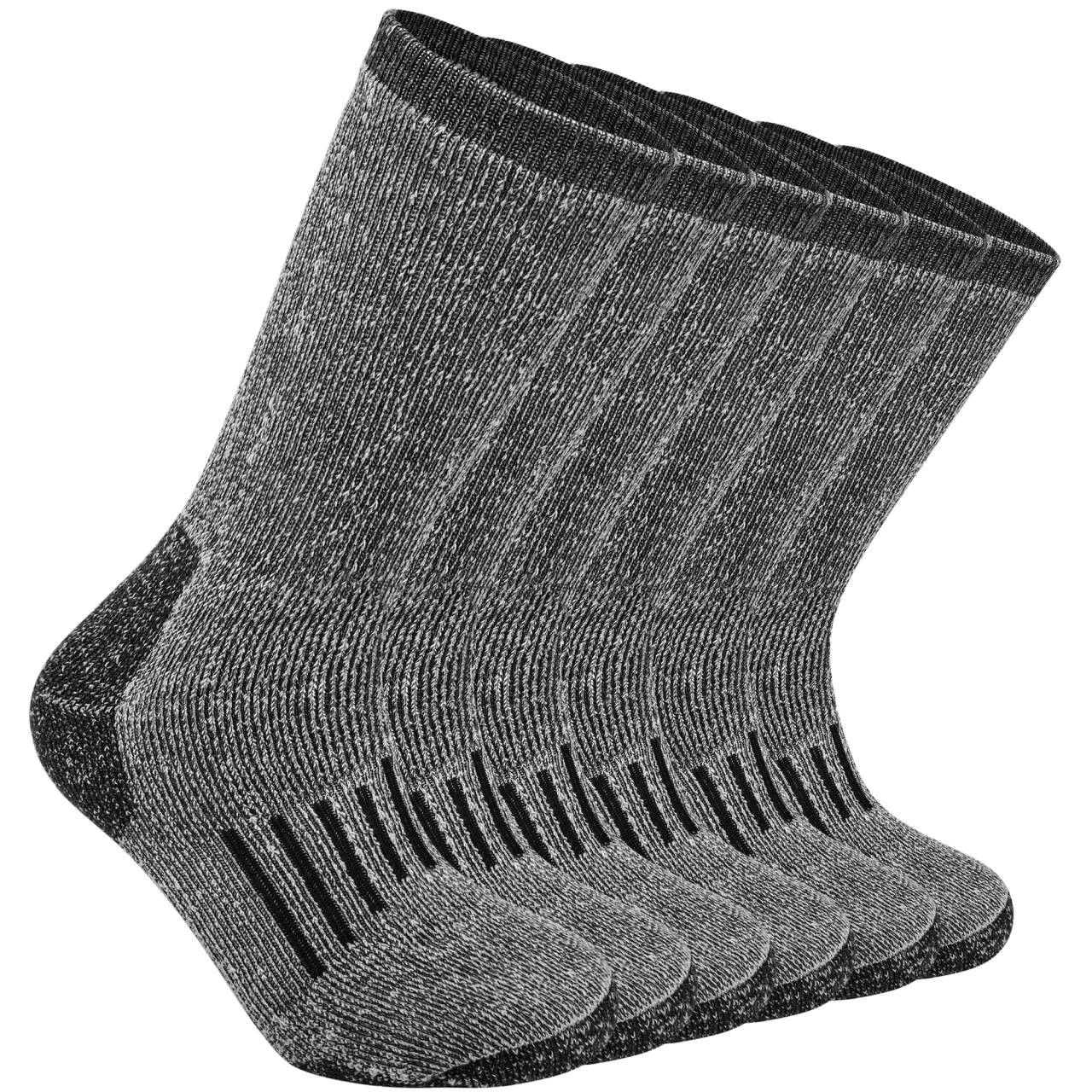 Loritta 80% Merino Wool Socks for Women Warm Mid-Calf Thermal 3 Pairs