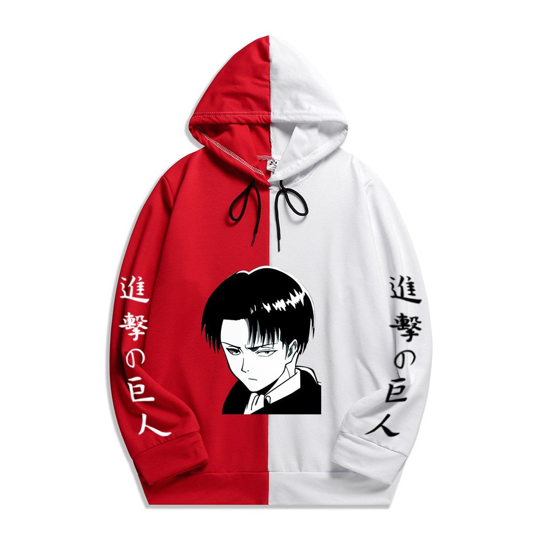 Anime Attack on Titan Levi Ackerman Men's/Women's Splicing Printed Hoodies