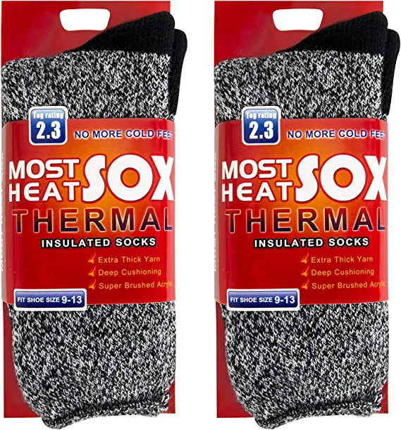 Loritta Thermal Socks for Men Thick Warm Cold Weather Heated Socks for Winter