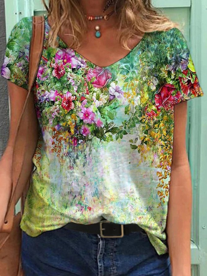 floral-casual-shift-short-sleeve-t-shirts-img-show