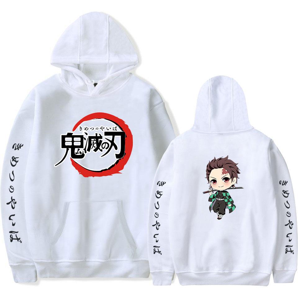 Anime Demon Slayer Tanjiro Kamado Printed Hoodie Streetwears Unisex Pullovers