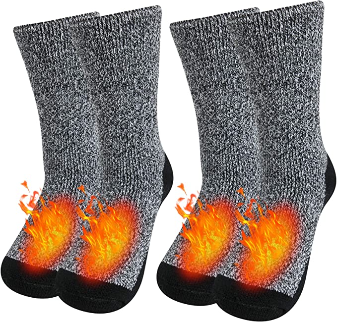 Loritta Thermal Socks for Men Thick Warm Cold Weather Heated Socks for Winter