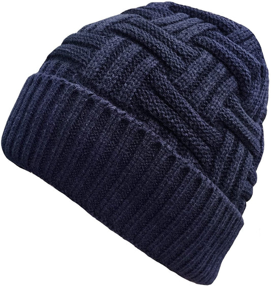 Winter Knitted Wool Thick Baggy Slouchy Beanie Skull Cap