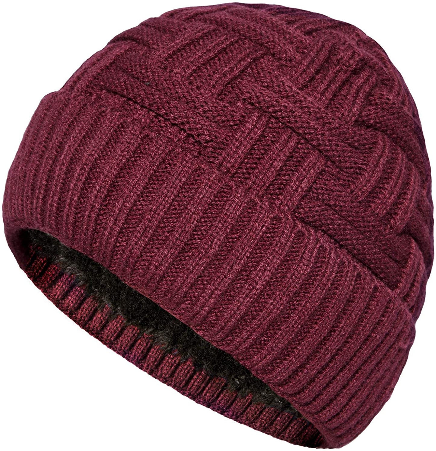 Winter Hat Knitted Wool Thick Baggy Slouchy Beanie Skull Cap