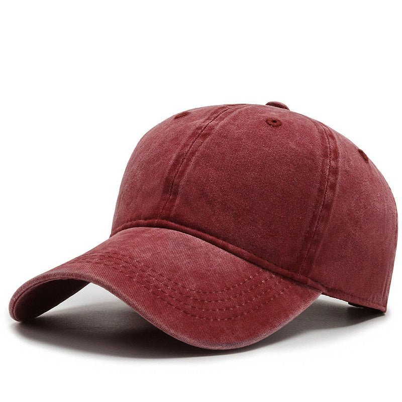 Pure Cotton Washed Baseball Cap Casual Light Board For Old Shading - Loritta