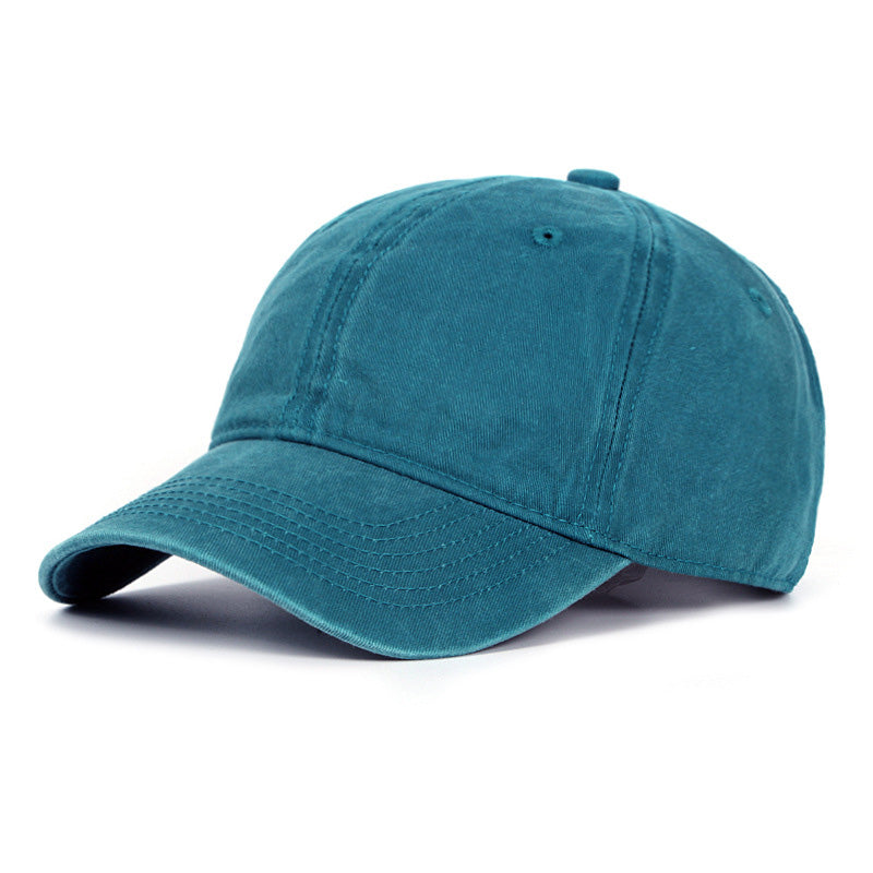 Fashion Washed Cotton Sun Hat Simple Light Board Baseball Cap - Loritta