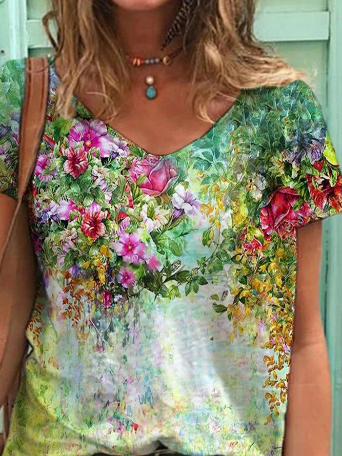 floral-casual-shift-short-sleeve-t-shirts-img-show