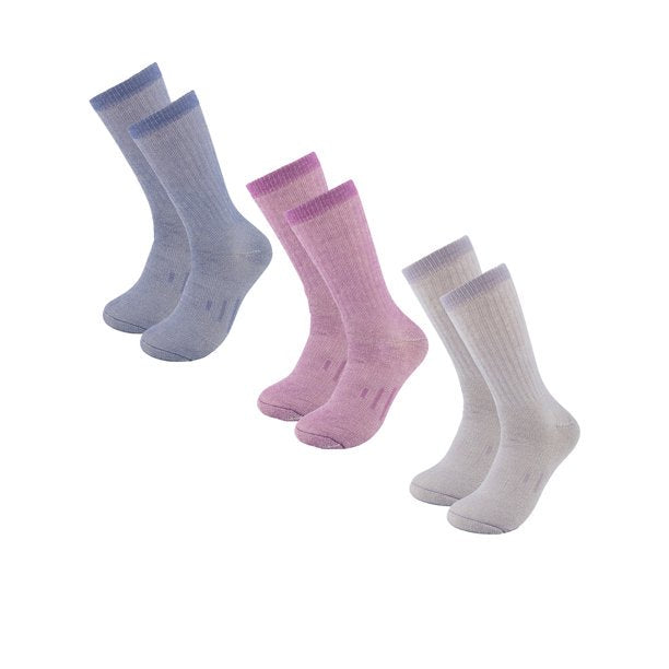 Loritta 80% Merino Wool Socks for Women Warm Mid-Calf Thermal 3 Pairs