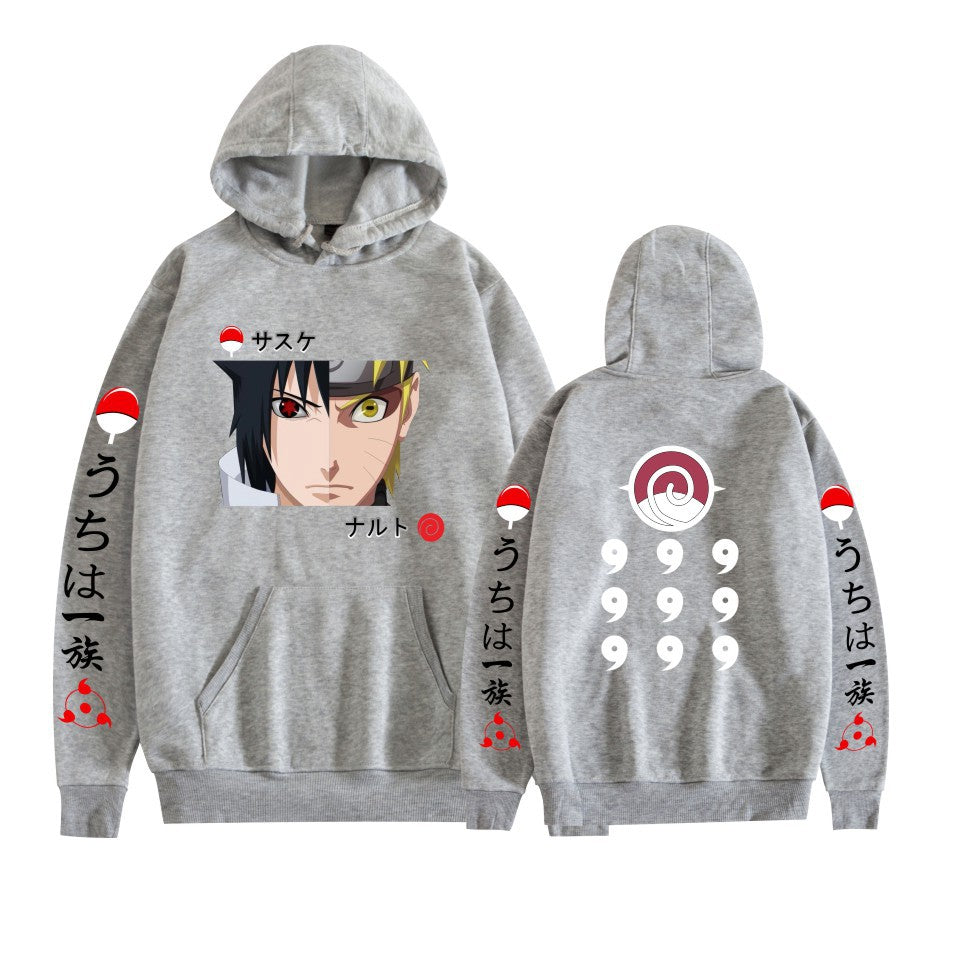 Japanese Anime Hoodies, Naruto's Sasuke Printed Sweatshirt