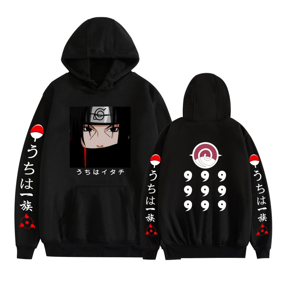 Japanese Anime Hoodies, Naruto's Itachi Uchiha Printed Sweatshirt